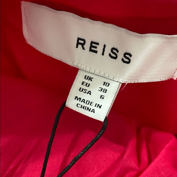 NWT REISS Emilia Tie Front Linen Jumpsuit SIZE 6 - Picture 9 of 12
